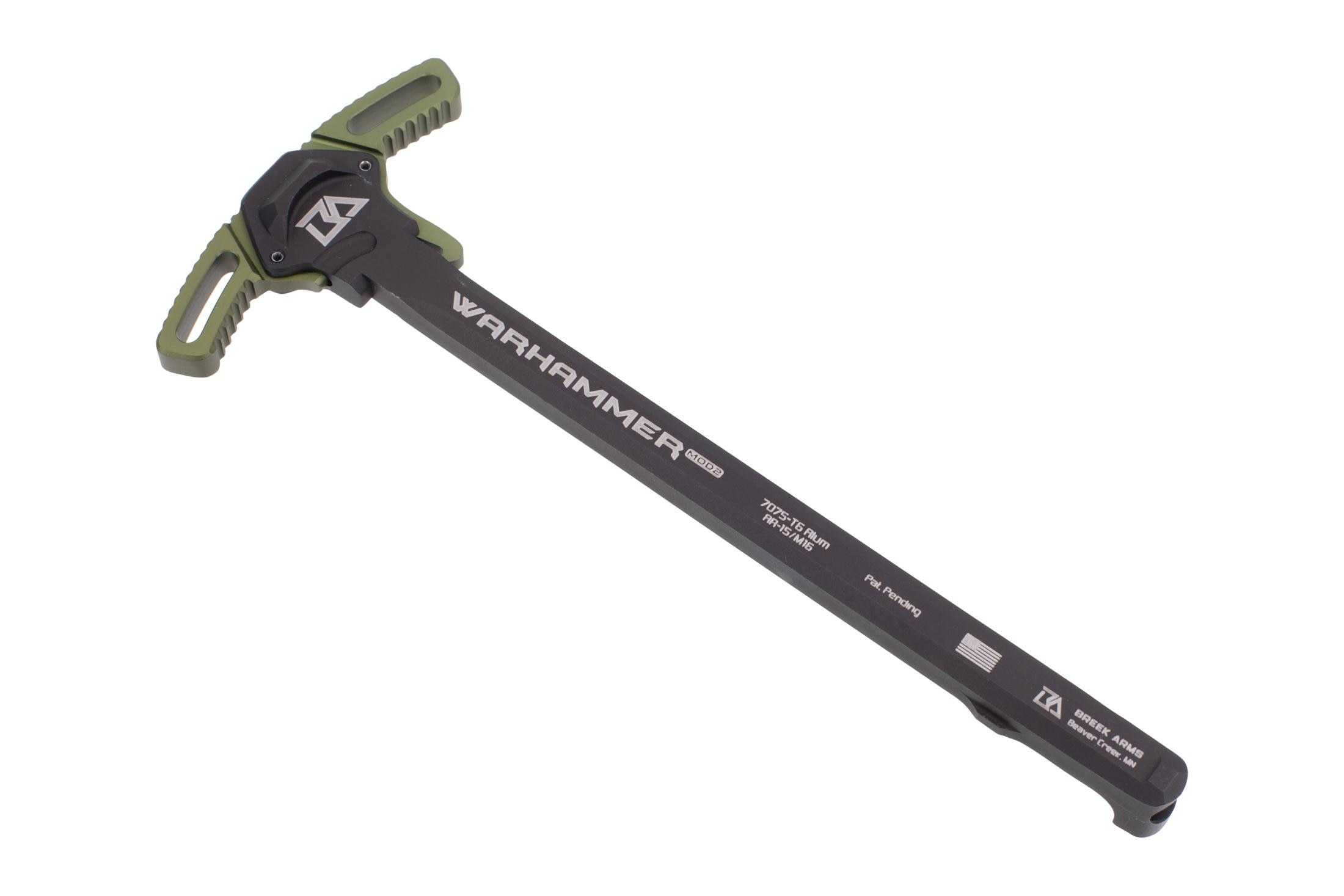 Breek Arms Warhammer  Mod2 AR-15 Ambidextrous Charging Handle - Ranger Green